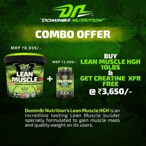 Domin8r Nutrition Lean Muscle HGH Mass Gainer Powder | 5 LBS / 10 LBS | Advanced Lean Muscle Builder & Weight Gain Formula