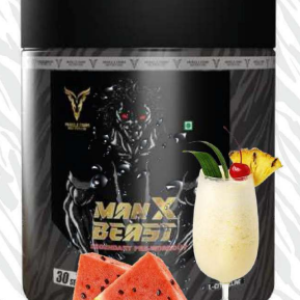 Muscle Farm Nutrition Man X Beast Pre-Workout Powder – 180g (30 Servings) | 3 Flavor | Caffeine, L-Citrulline & L-Arginine | Energy, Strength & Focus Supplement