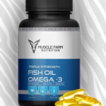 Muscle Farm Nutrition Triple Strength Fish Oil Omega-3 – Supports Heart Health, Joint Lubrication & Inflammation Relief | 1000 mg EPA & DHA Capsules